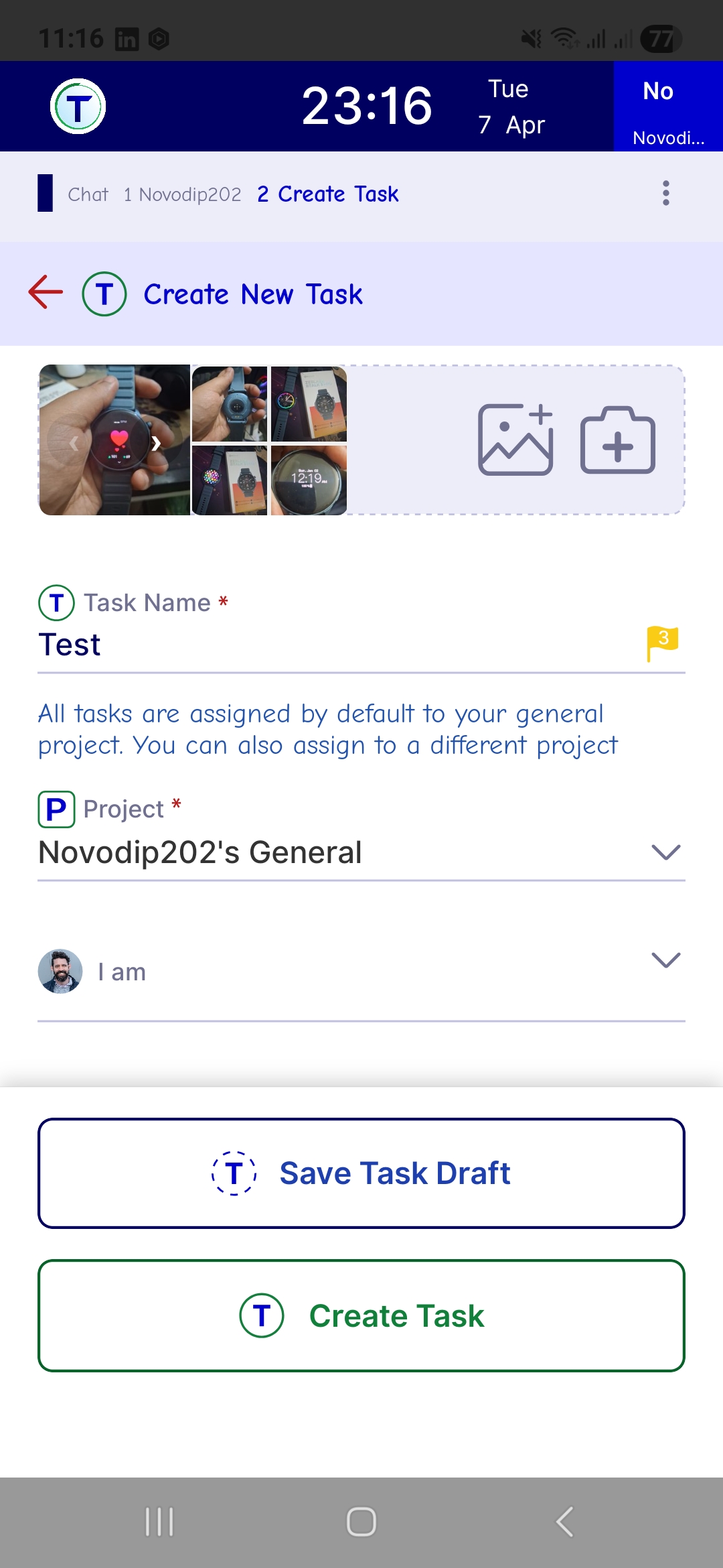 TaskaTask create task